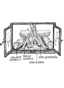 Das richtige Anordnen der Materialien garantiert ein schnelles Entzünden des Feuers